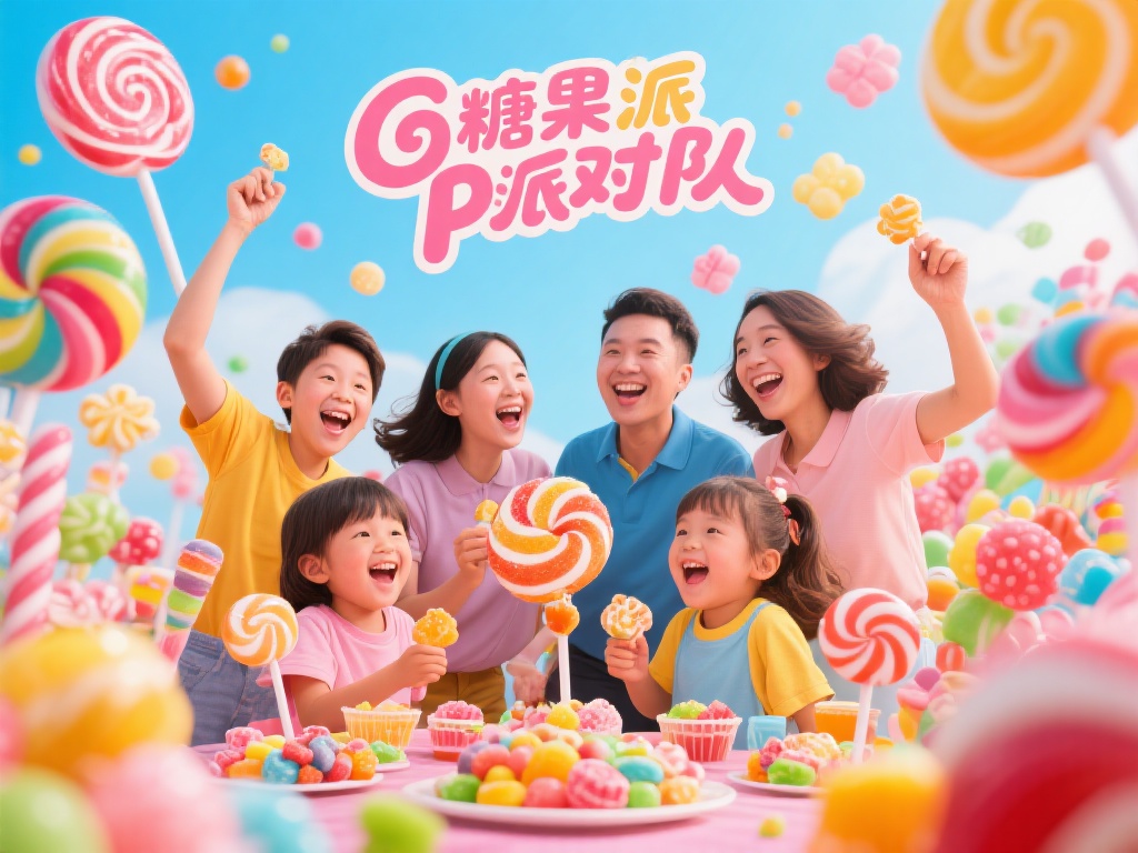 “糖果派对队”代表着一种追求快乐与美味的生活方式。