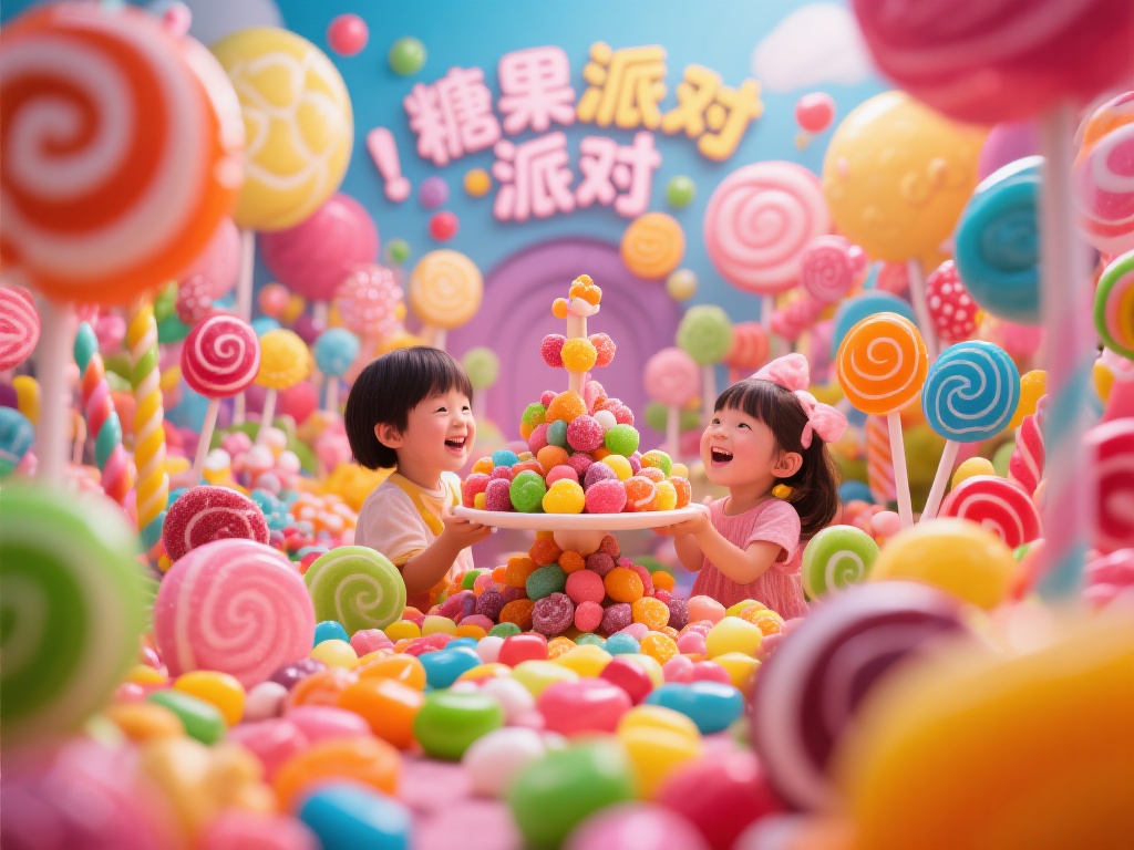 色彩斑斓的糖果世界，唤醒甜蜜记忆
小时候，糖果对