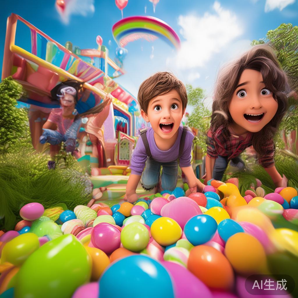 “糖果猎宝”：将不同种类的糖果藏在场地各处，鼓励小