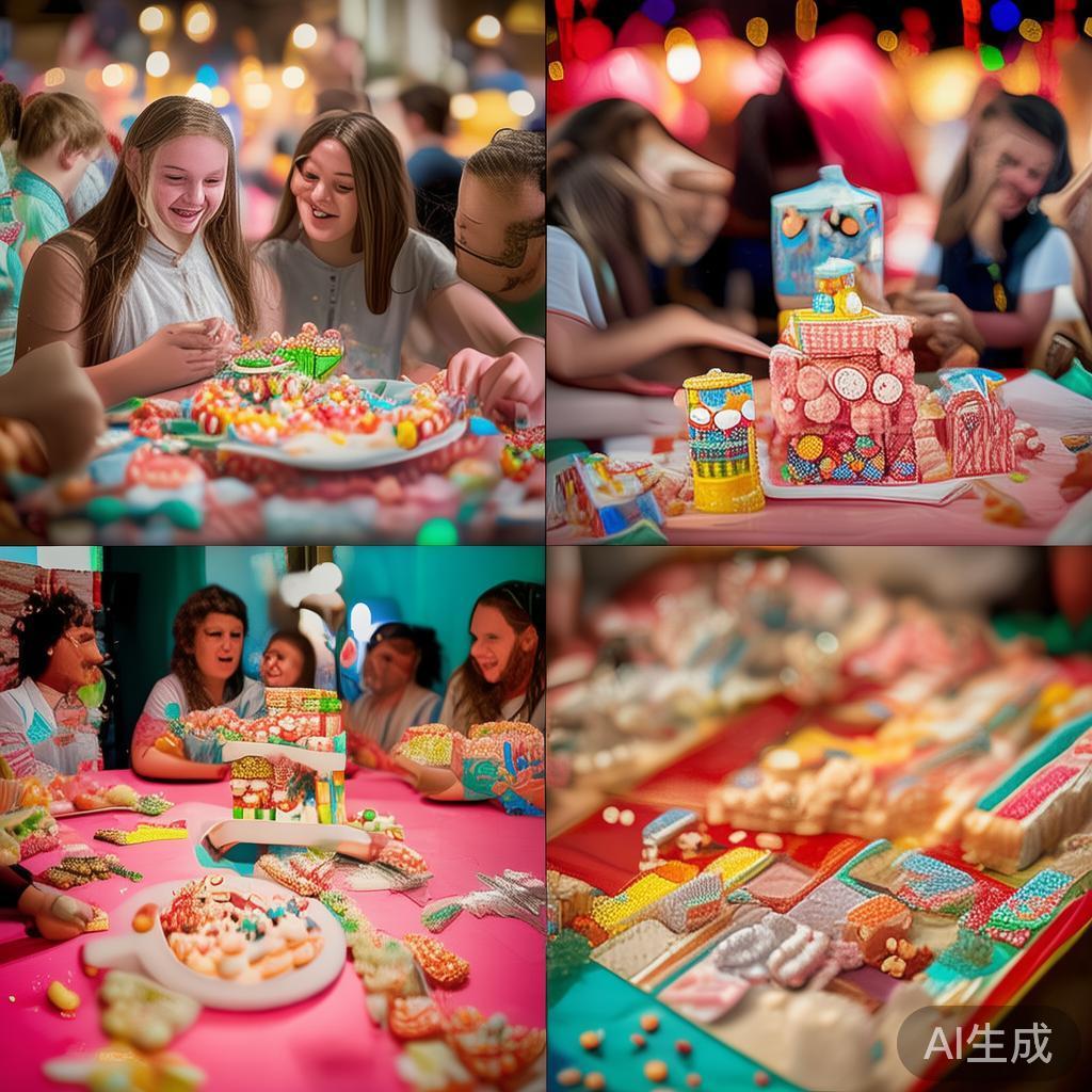 泰安糖果派对盛大开启,欢乐甜蜜狂欢尽情体验 趣味互动活动也让派对充满活力。如糖果寻宝游戏、糖果