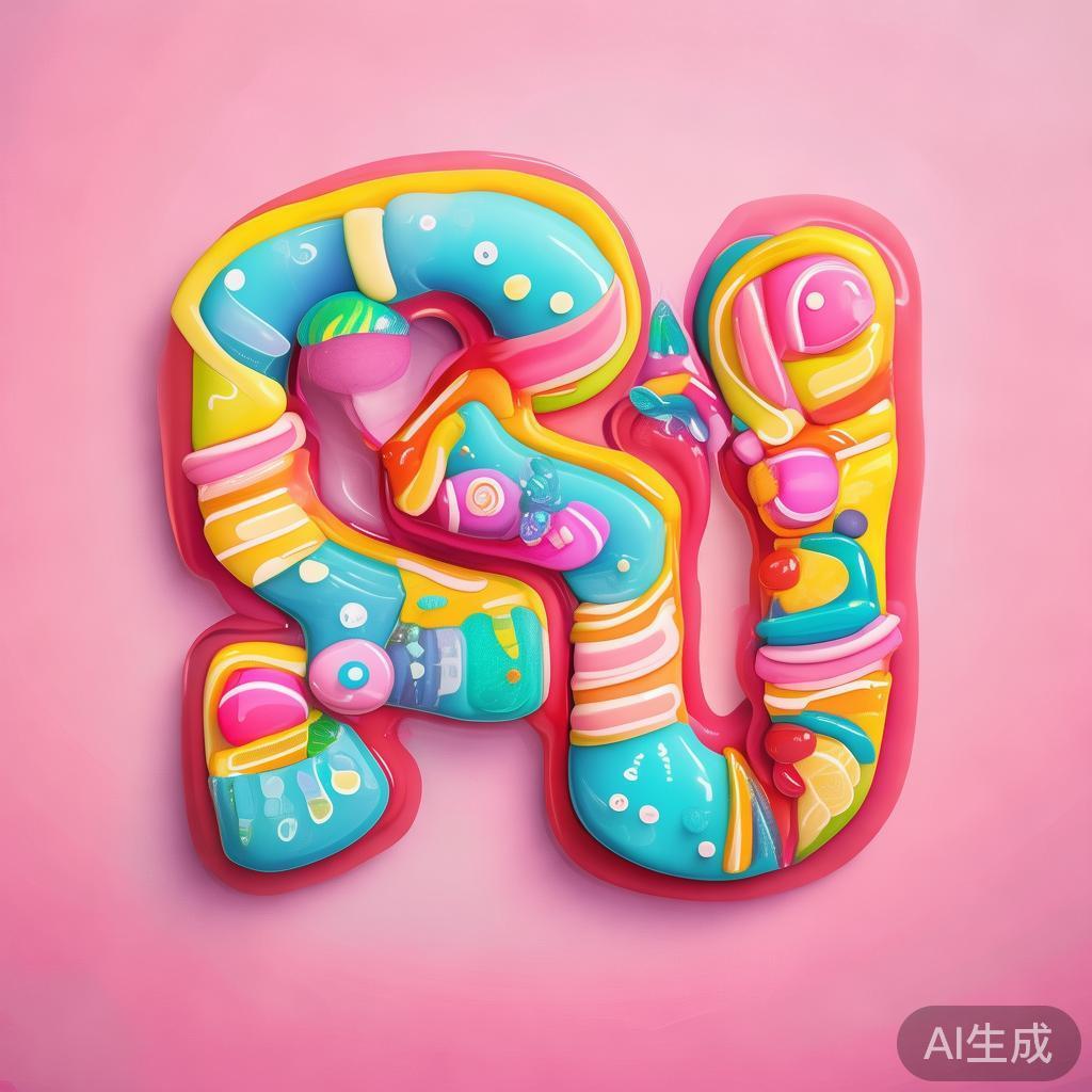 糖果派对字体设计与应用指南:多样创意与精彩呈现 品牌标识设计:许多儿童相关品牌、甜品店或派对策划公